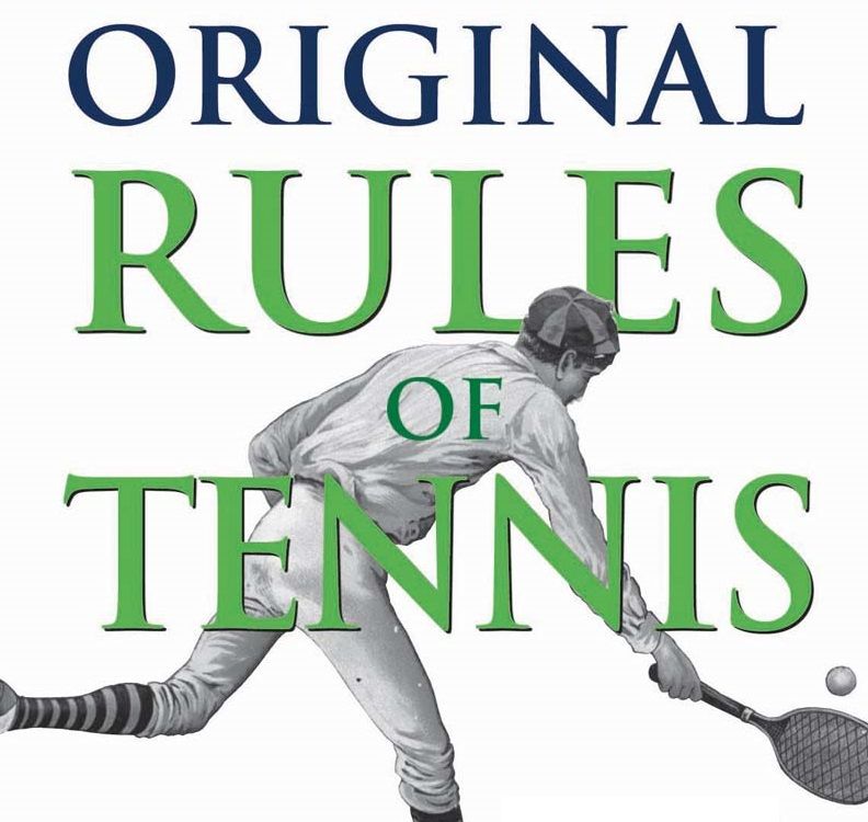 When was the first tennis rule book written?